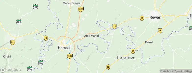 Ateli Mandi, India Map