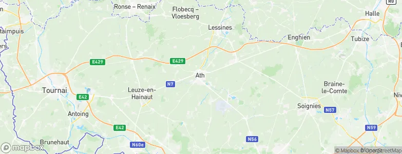 Ath, Belgium Map