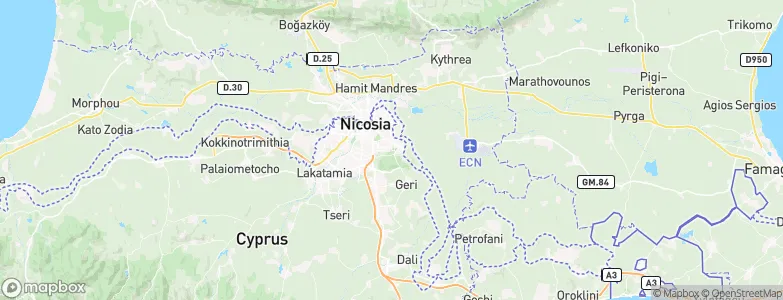 Athalássa, Cyprus Map