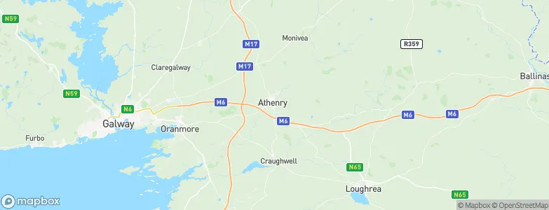 Athenry, Ireland Map