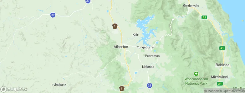 Atherton, Australia Map