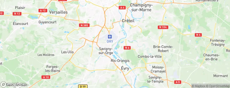 Athis-Mons, France Map