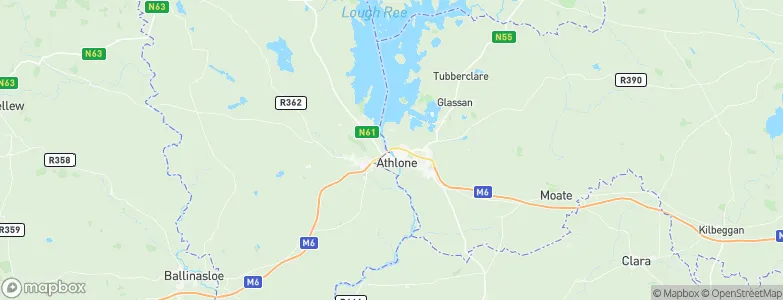 Athlone, Ireland Map