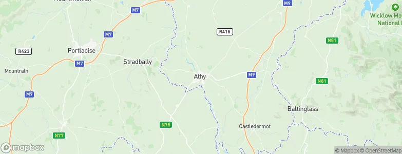 Athy, Ireland Map