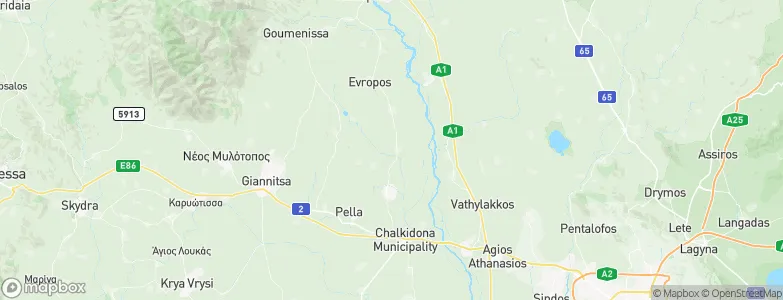 Áthyra, Greece Map