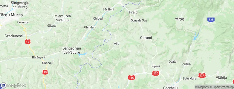 Atid, Romania Map