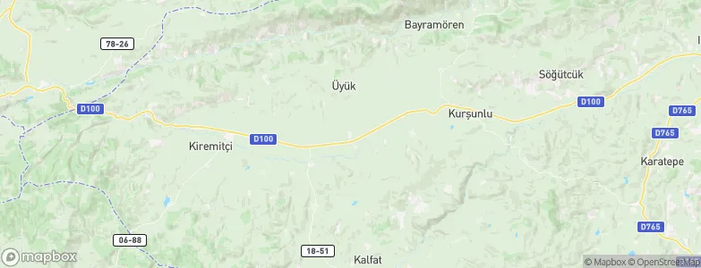 Atkaracalar, Turkey Map