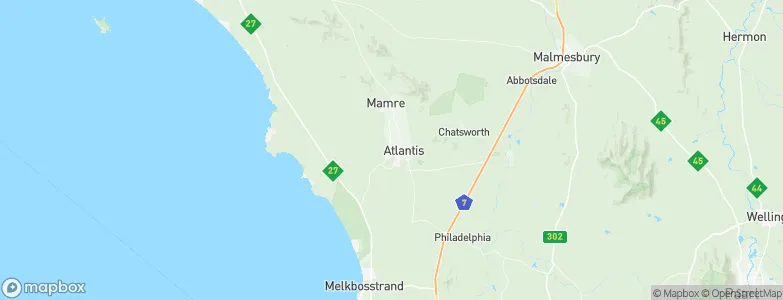 Atlantis, South Africa Map