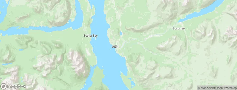 Atlin, Canada Map