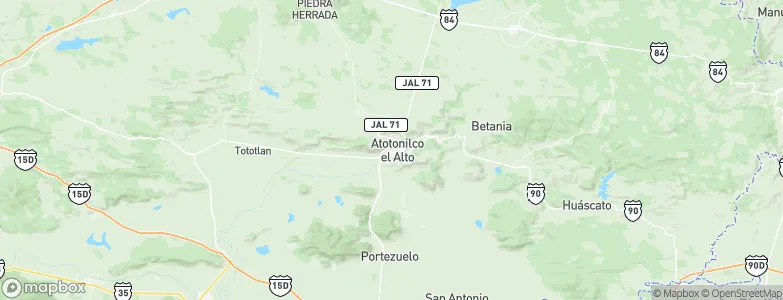 Atotonilco el Alto, Mexico Map