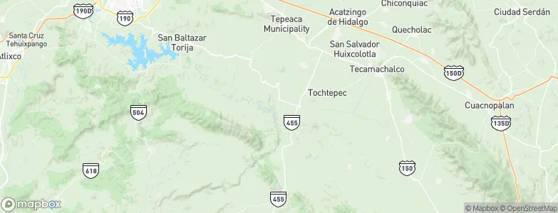 Atoyatempan, Mexico Map
