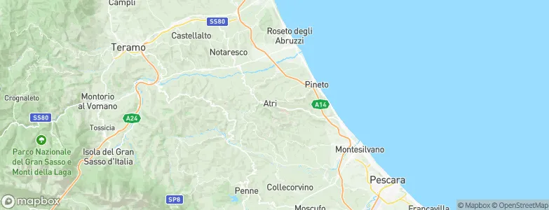 Atri, Italy Map