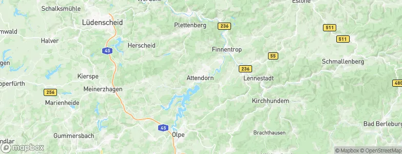 Attendorn, Germany Map