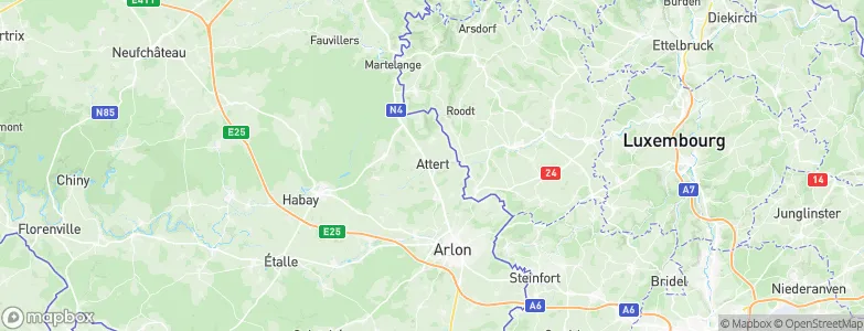 Attert, Belgium Map