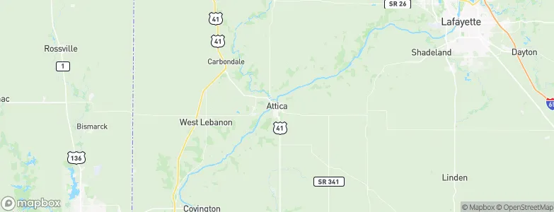 Attica, United States Map