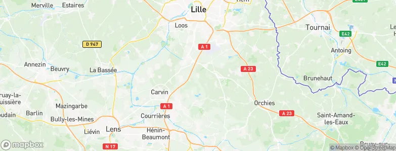 Attiches, France Map