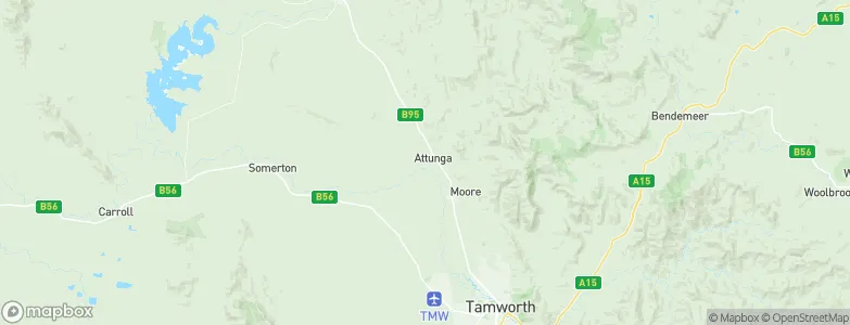 Attunga, Australia Map