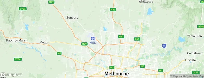 Attwood, Australia Map