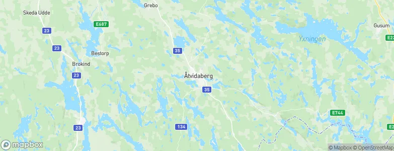 Åtvidaberg, Sweden Map