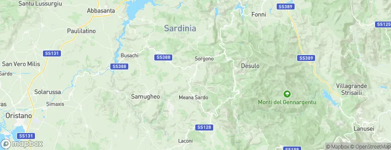 Atzara, Italy Map