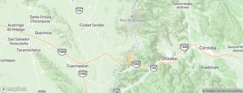 Atzitzintla, Mexico Map