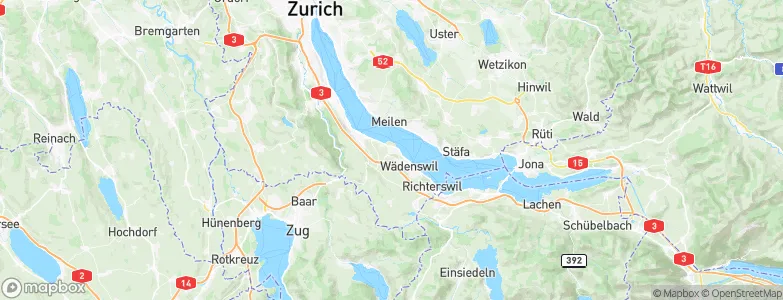 Au / Mittel-Dorf, Switzerland Map