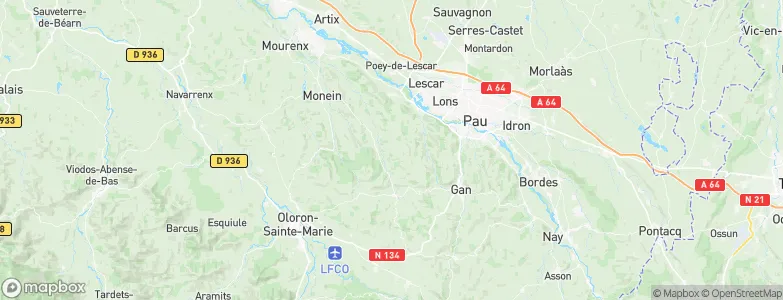 Aubertin, France Map