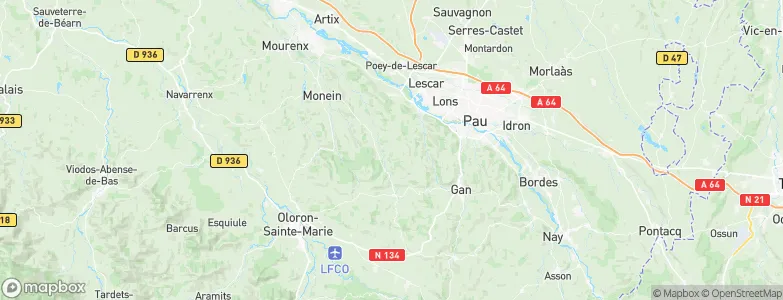 Aubertin, France Map