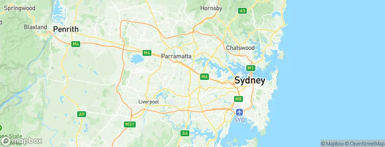 Auburn, Australia Map