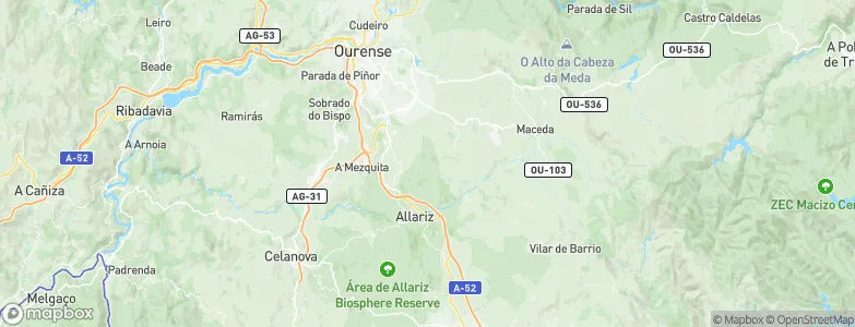 Augasantas, Spain Map