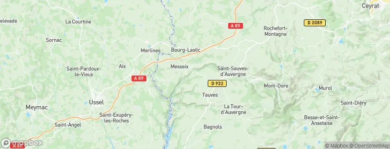 Augerolles, France Map
