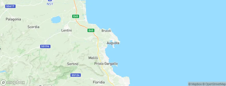 Augusta, Italy Map