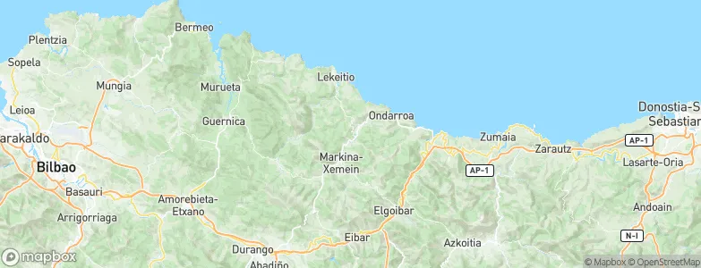 Aulesti, Spain Map