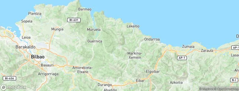 Aulesti, Spain Map