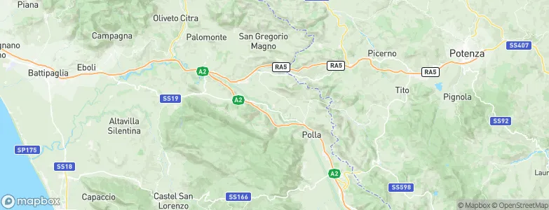 Auletta, Italy Map