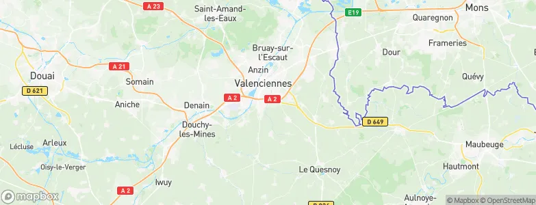 Aulnoy-lez-Valenciennes, France Map