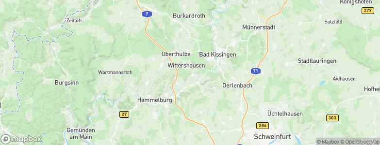 Aura an der Saale, Germany Map