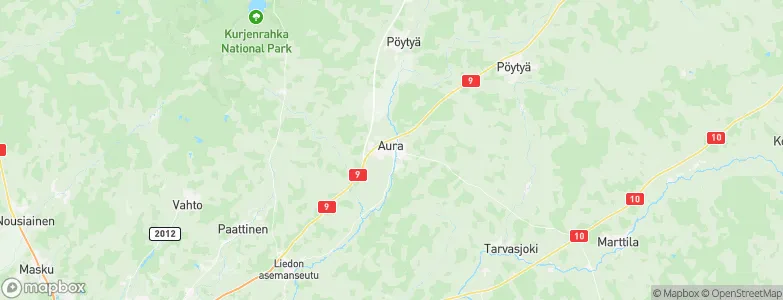 Aura, Finland Map