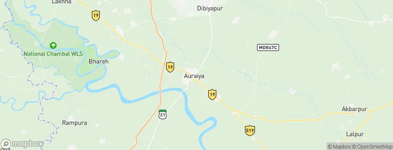 Auraiya, India Map