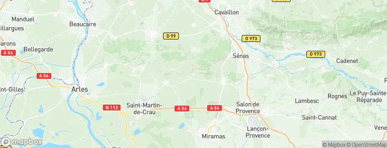 Aureille, France Map