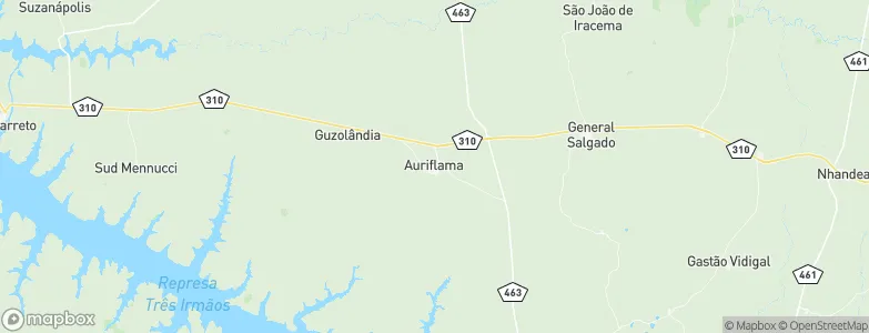 Auriflama, Brazil Map
