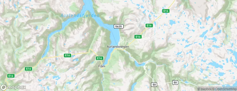 Aurlandsvangen, Norway Map