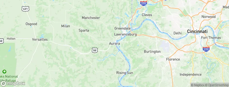 Aurora, United States Map
