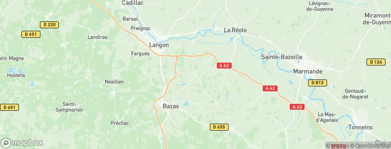 Auros, France Map