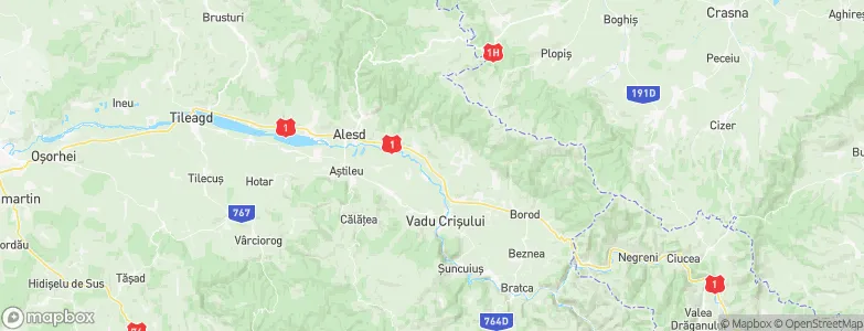 Auşeu, Romania Map