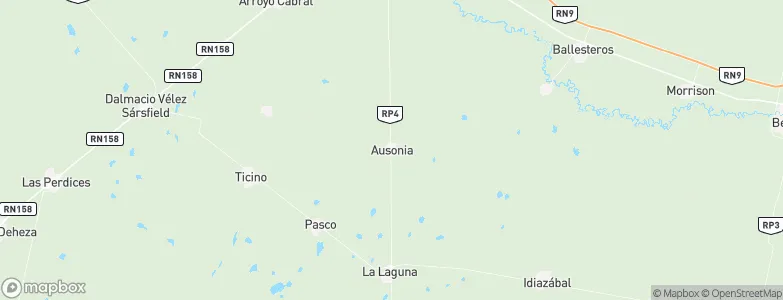 Ausonia, Argentina Map