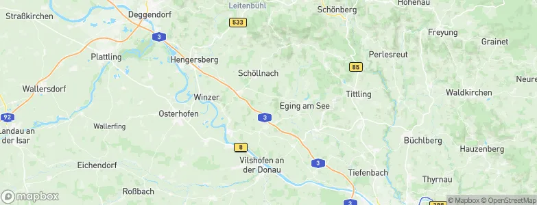 Außernzell, Germany Map