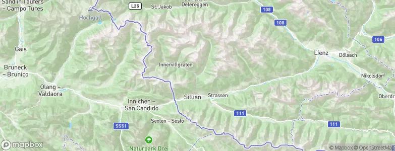 Außervillgraten, Austria Map
