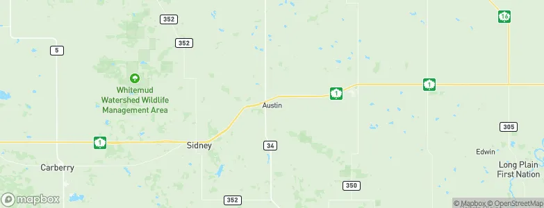 Austin, Canada Map
