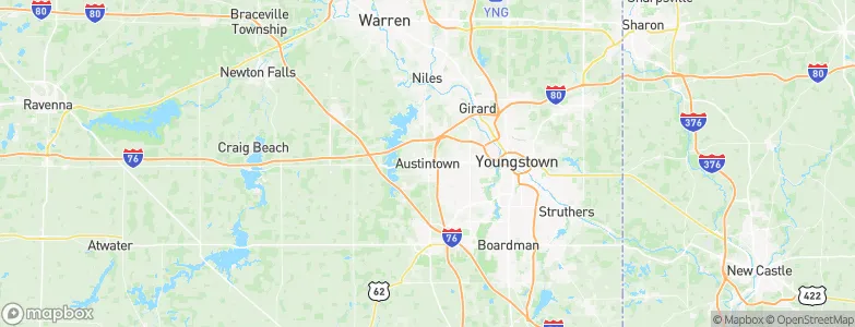 Austintown, United States Map